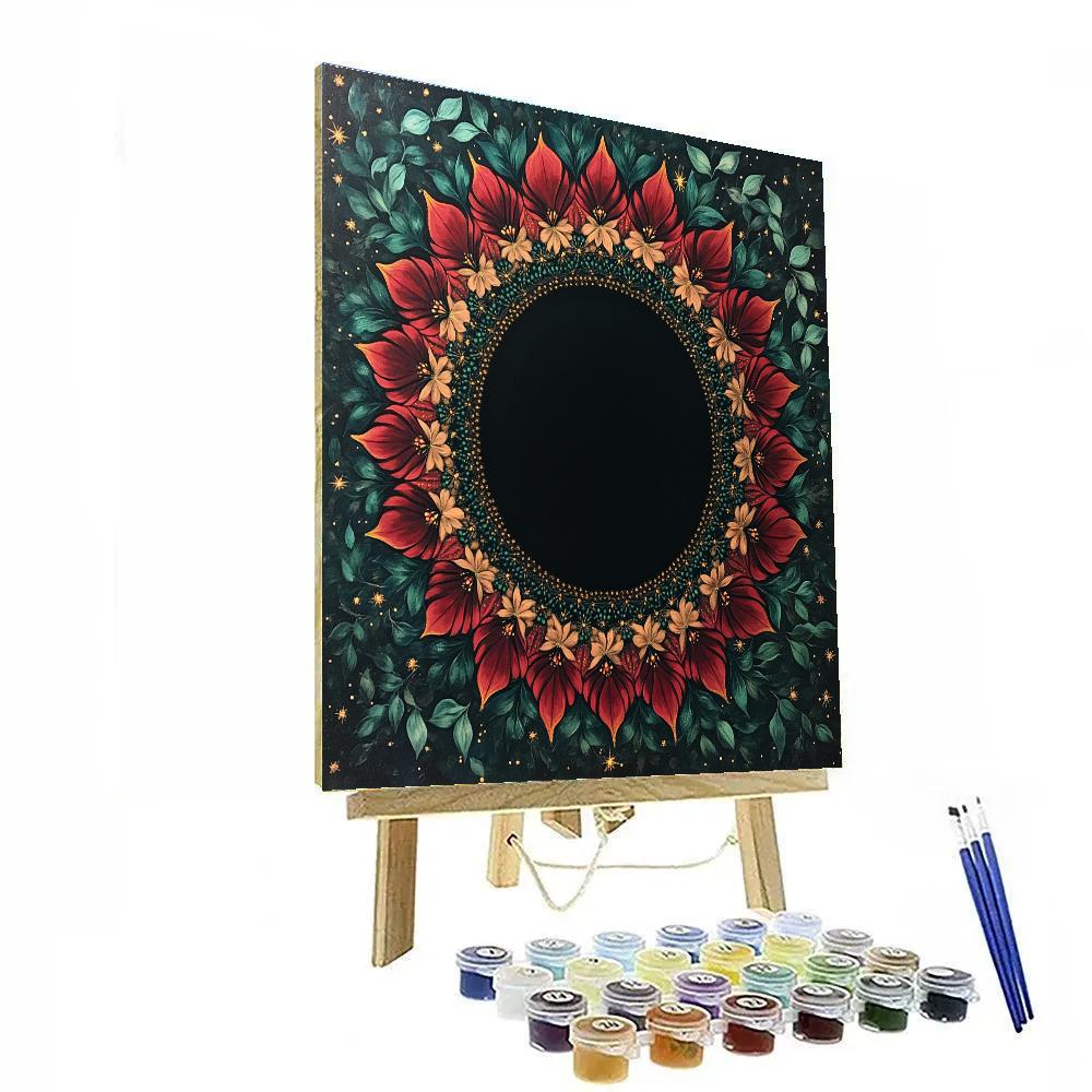 Frida Kahlo Inspired Black Hole Heart Garden paint by color