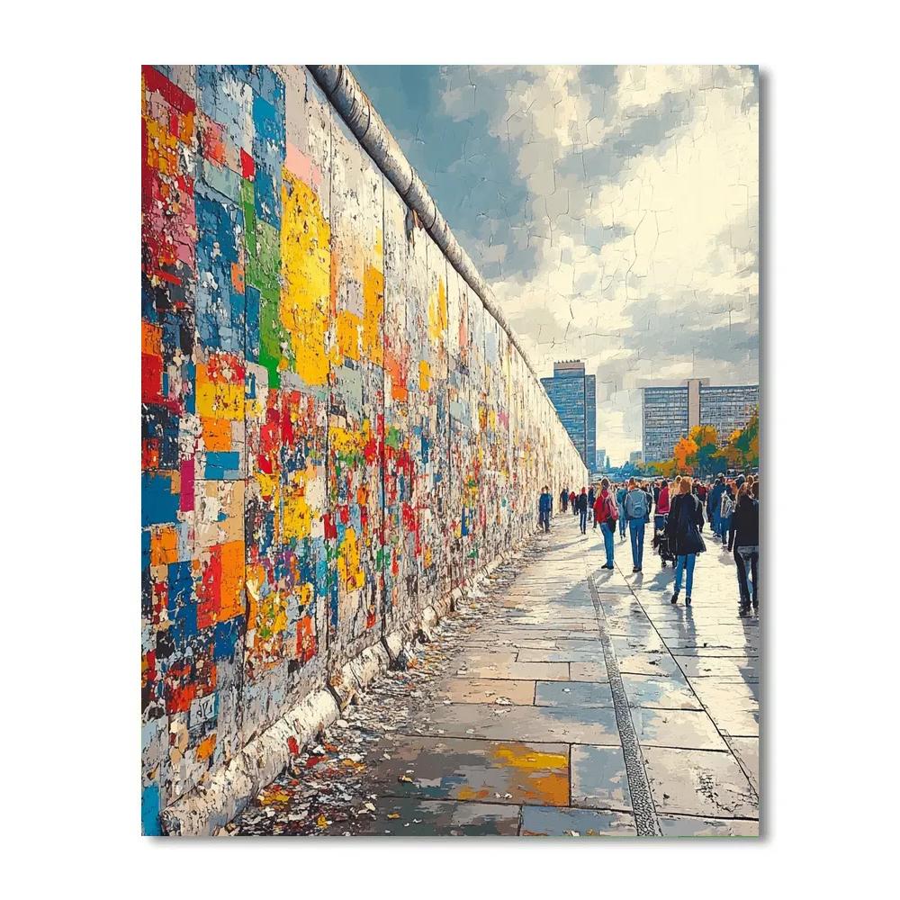 Berlin East Side Gallery Remnant Wall Germany Paint by numbers kits