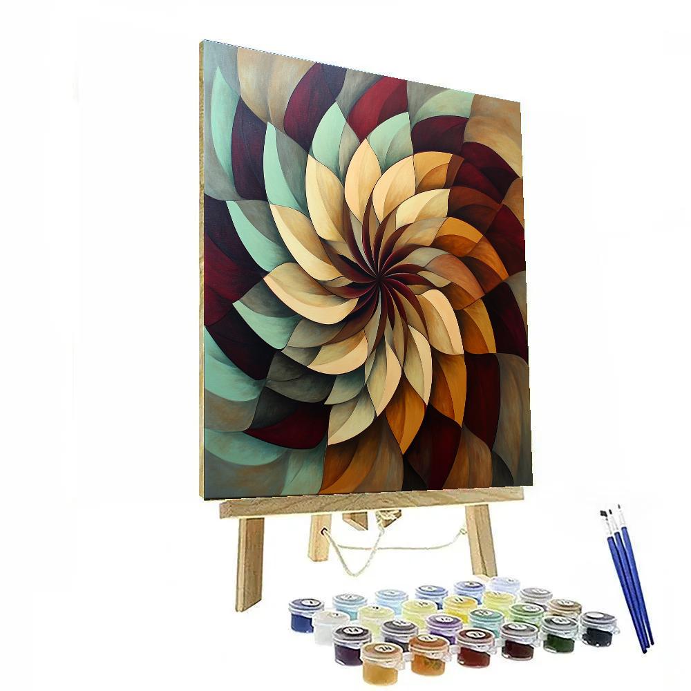 Frida Kahlo Inspired Time Dilation Petal Clockwork Numbered painting kits