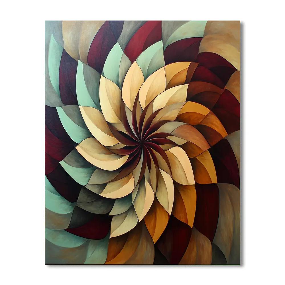 Frida Kahlo Inspired Time Dilation Petal Clockwork Numbered painting kits