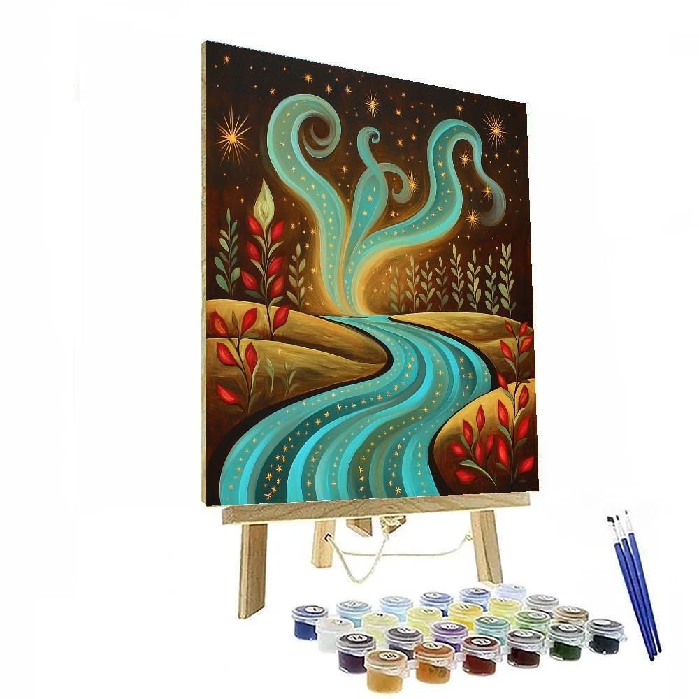 Frida Kahlo Inspired Celestial River Of Copal Scent Paint by numbers kits