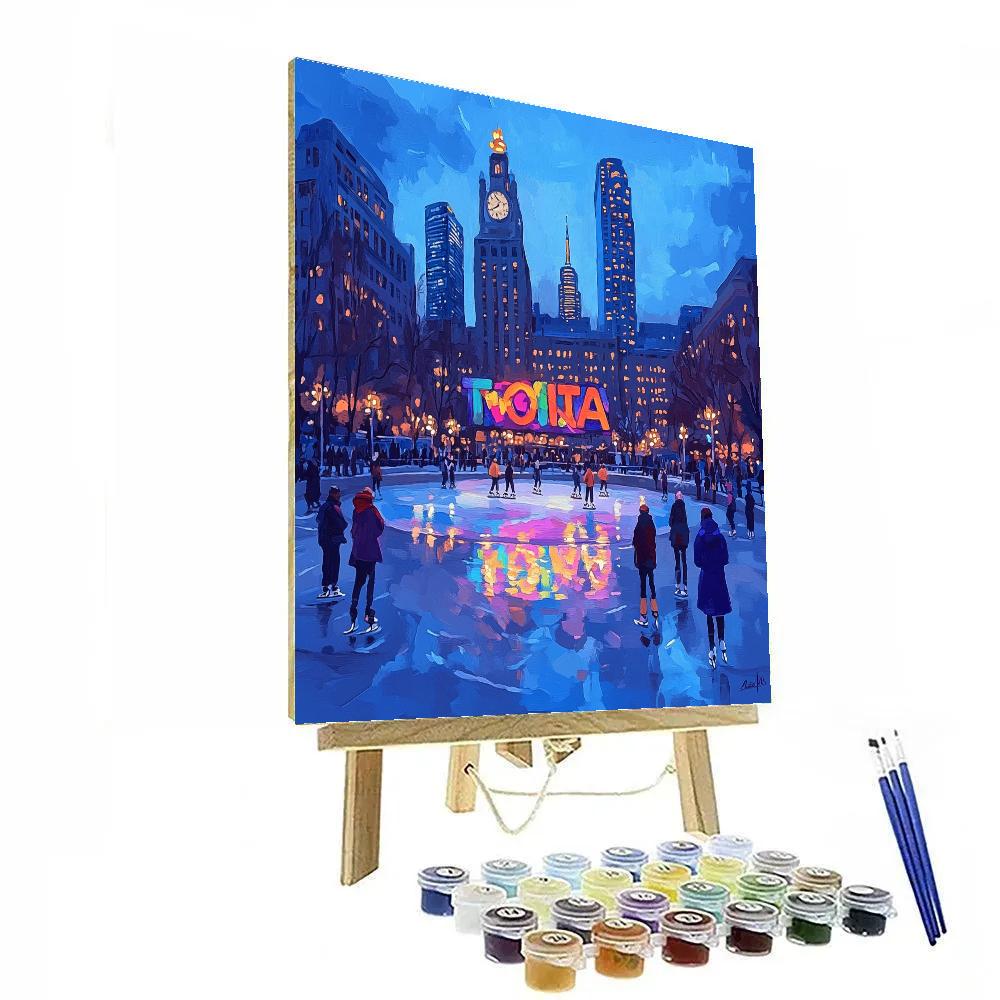 Toronto Nathan Phillips Square Reflections Canada paint by color