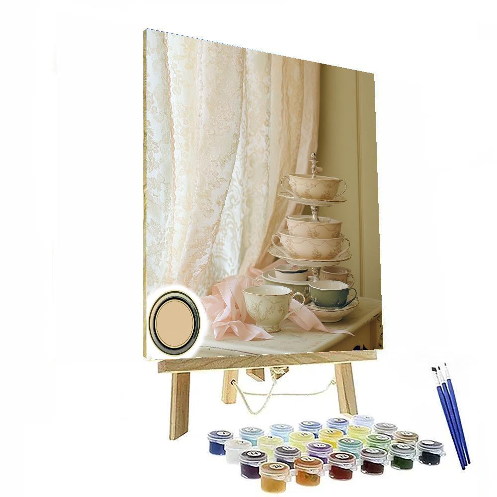 Mary Cassatt Inspired Tea With Friends Numbered painting kits