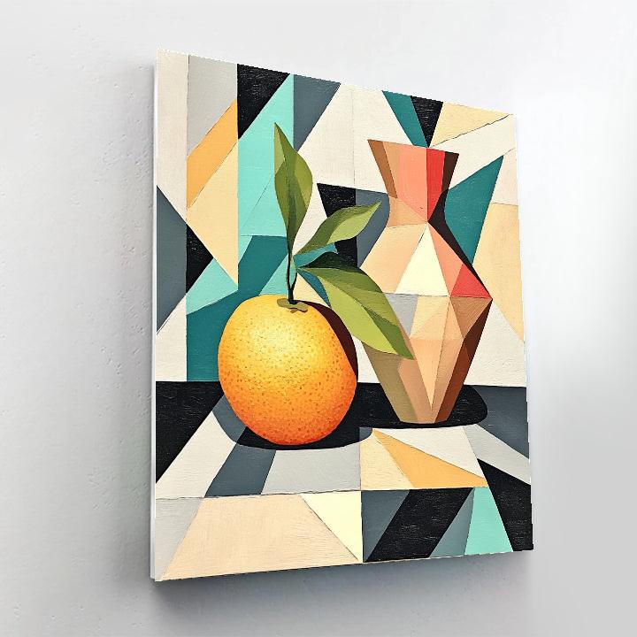 Pablo Picasso Inspired Cubist Citron And Earthenware Still Life painting number kit