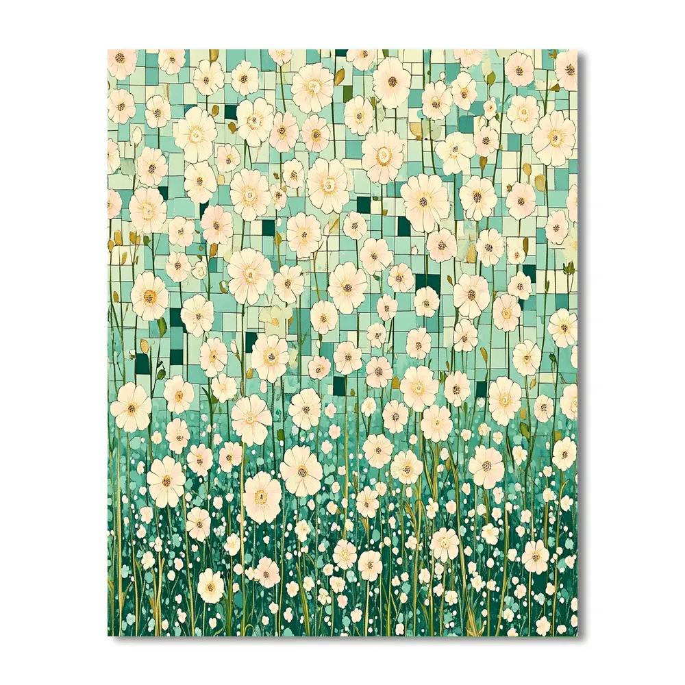 Gustav Klimt Inspired Mosaic Spring Orchard paint by number