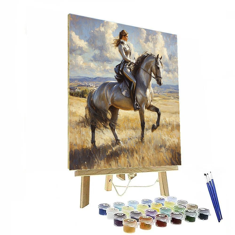 Diego Velazquez Inspired Royal Equestrian Portrait paint by numbers