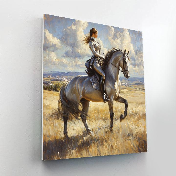 Diego Velazquez Inspired Royal Equestrian Portrait paint by numbers
