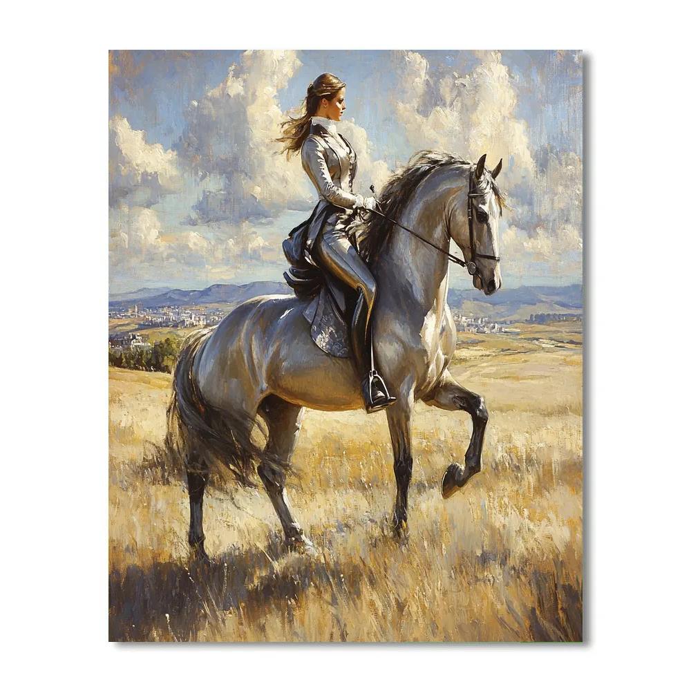 Diego Velazquez Inspired Royal Equestrian Portrait paint by numbers
