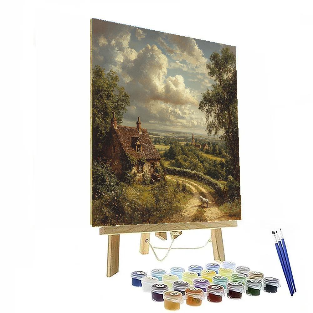 John Constable Inspired Country Lane Number painting