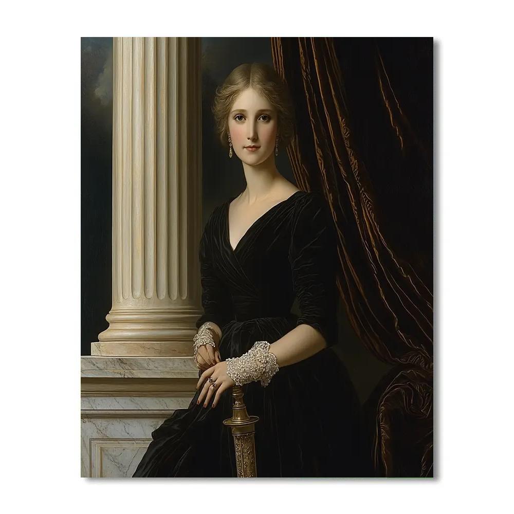 Anthony Van Dyck Inspired Noble Portrait Number painting