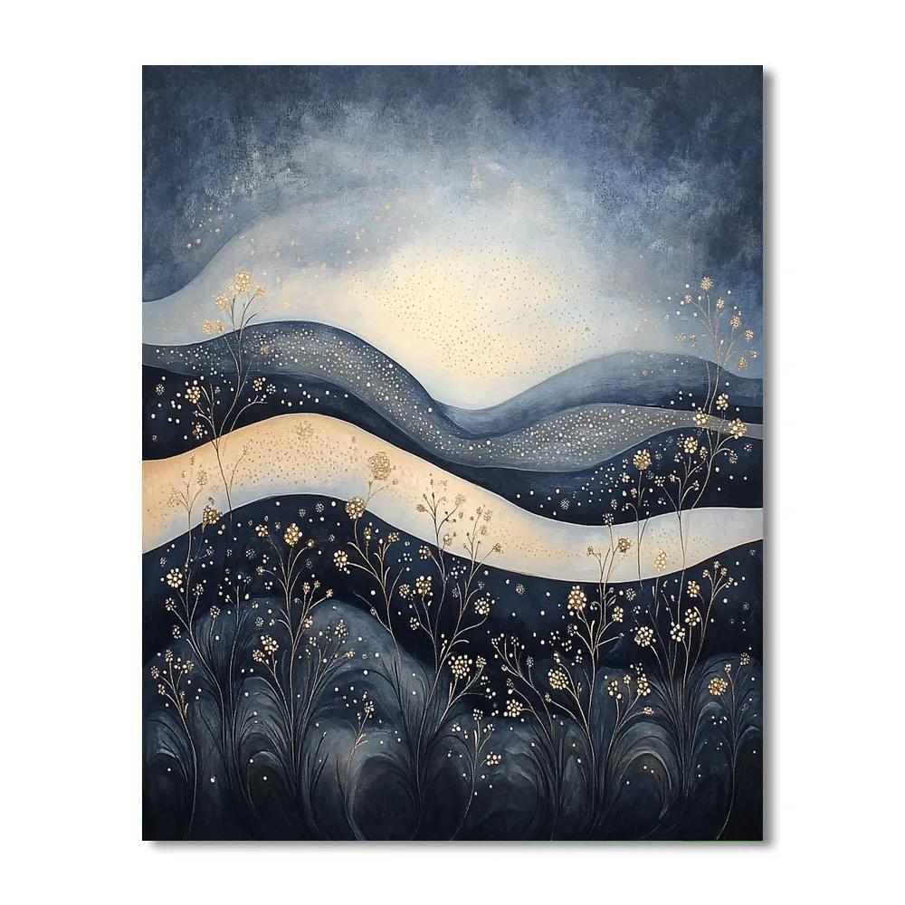 Frida Kahlo Inspired Gravity Wave Lace Ripples DIY paint by numbers