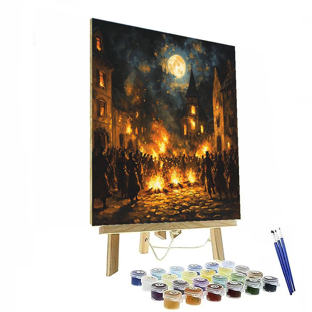 Francisco Goya Inspired Festival Of Fire DIY paint by numbers