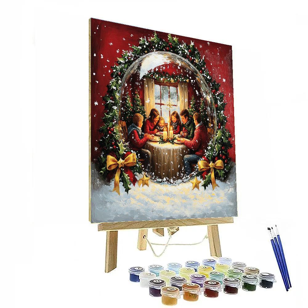 Snowglobe Supper Circle paint by color