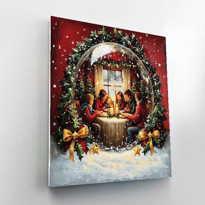Snowglobe Supper Circle paint by color