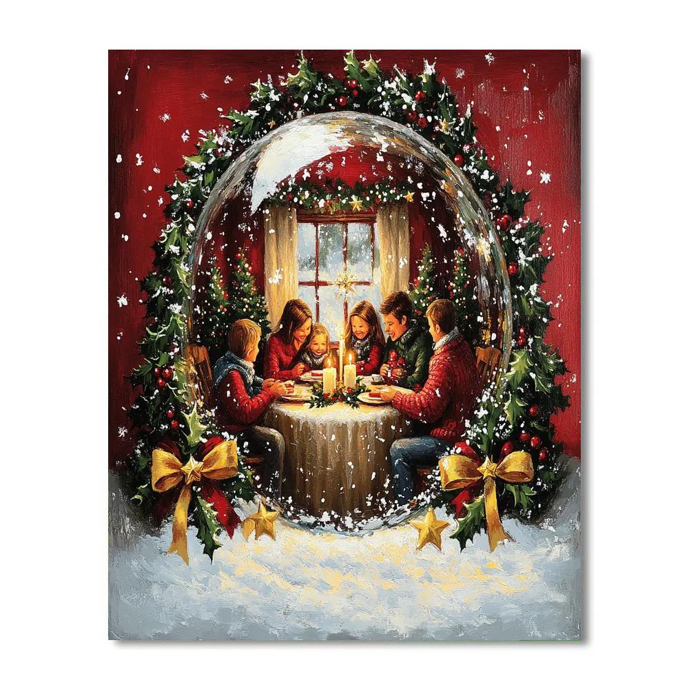 Snowglobe Supper Circle paint by color