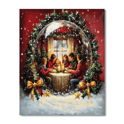 Snowglobe Supper Circle paint by color