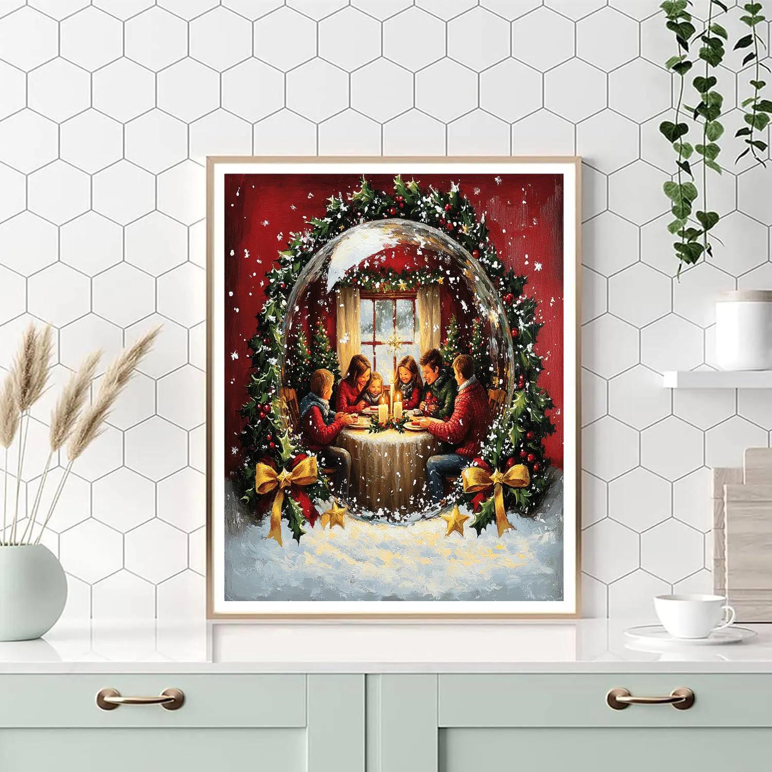 Snowglobe Supper Circle paint by color