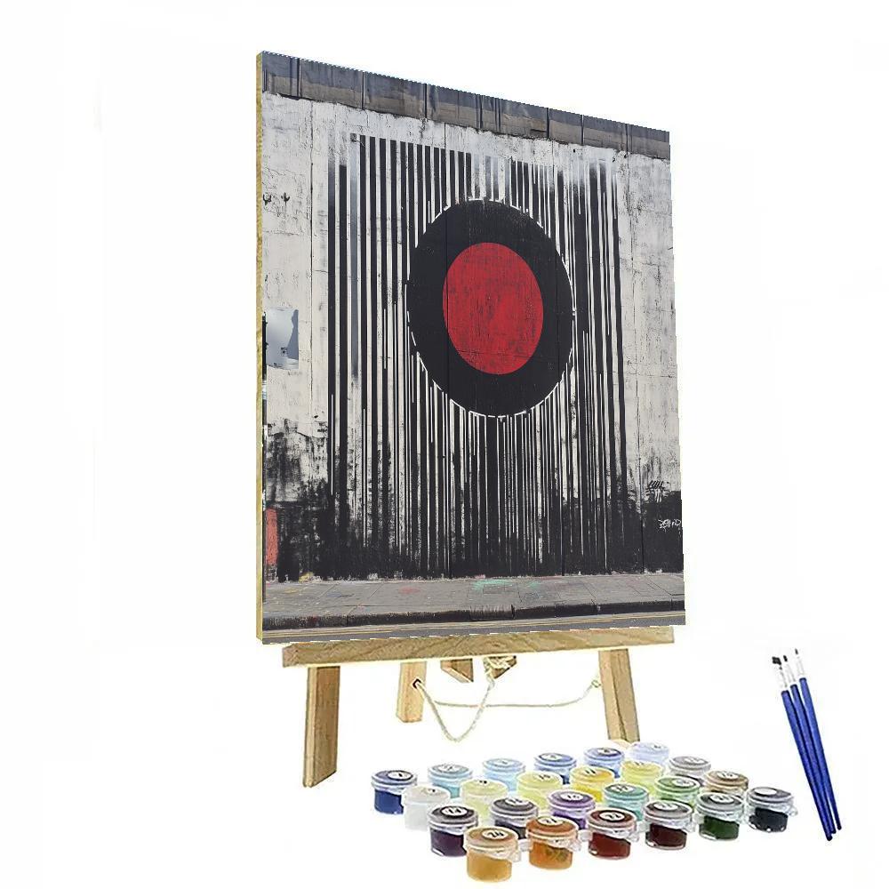 Banksy Inspired Barcode Eclipse Paint by numbers kits