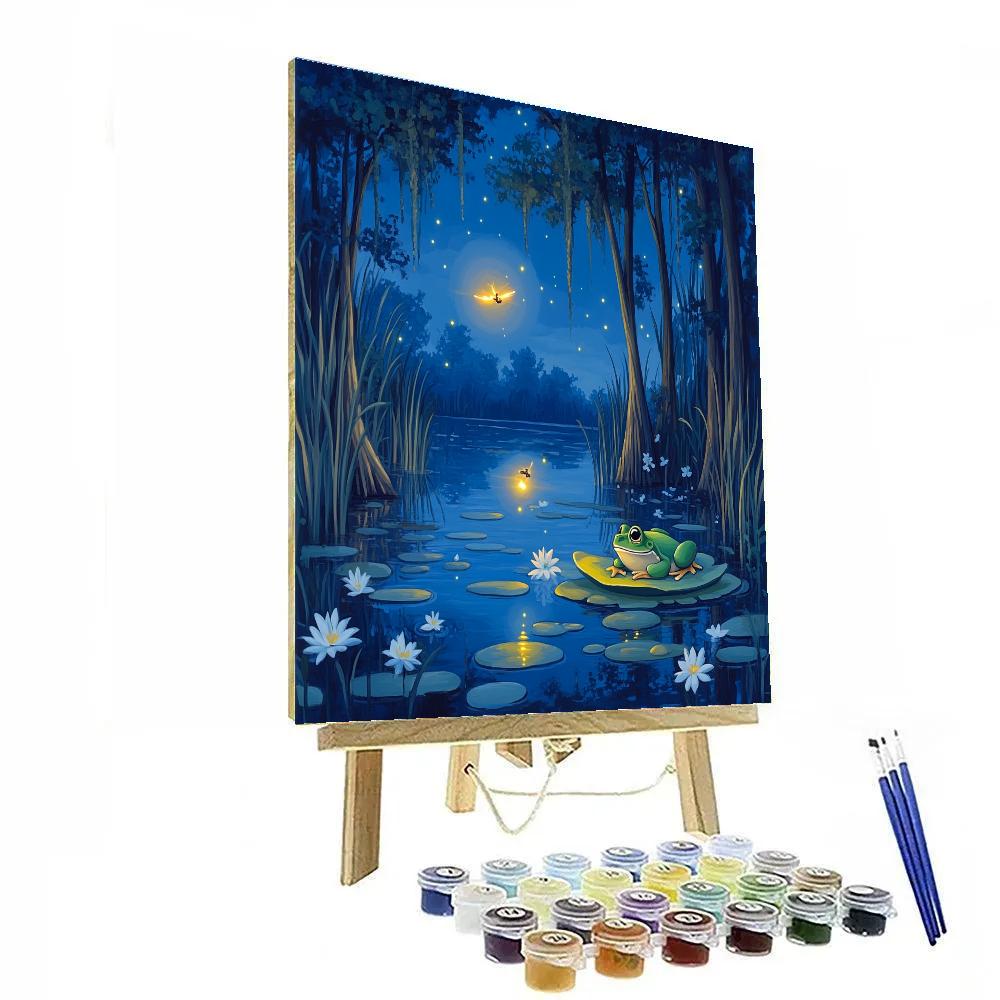 Naveen And Ray Bayou Glow Night Disney Inspired paint by color