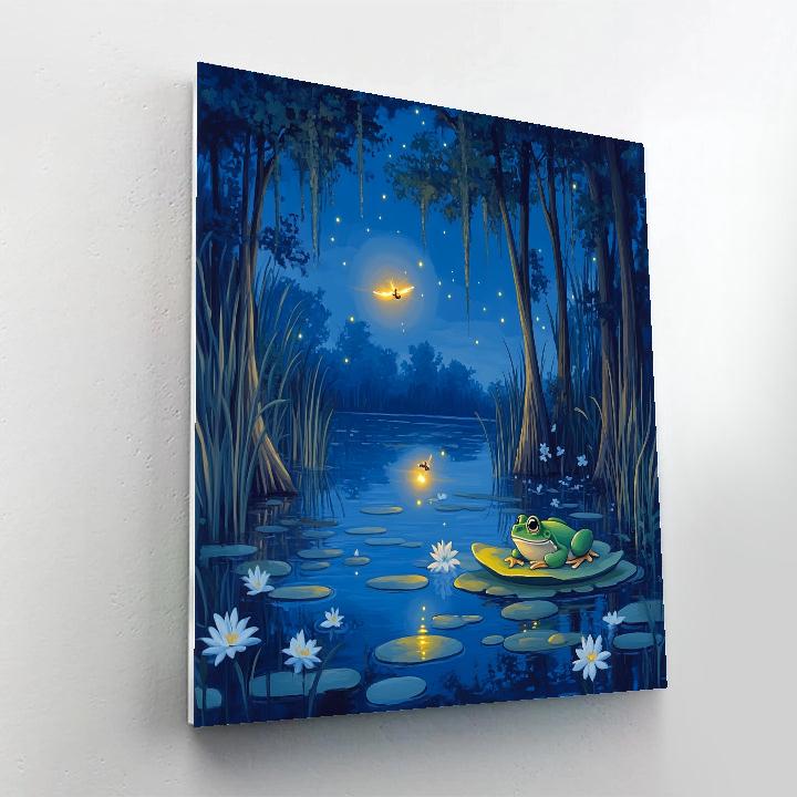 Naveen And Ray Bayou Glow Night Disney Inspired paint by color