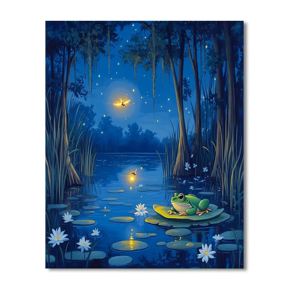 Naveen And Ray Bayou Glow Night Disney Inspired paint by color