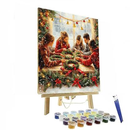 Wreath Workshop Friends Paint by numbers kits