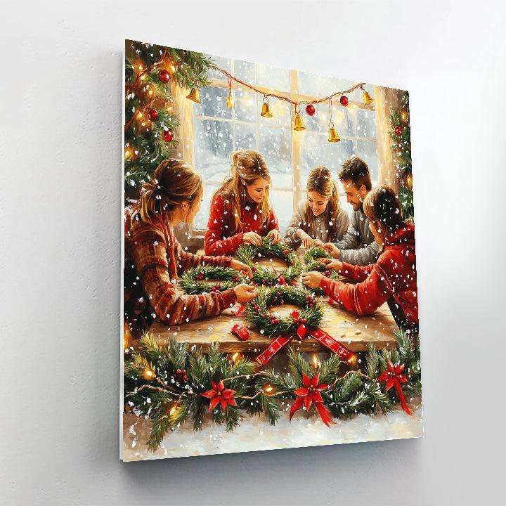 Wreath Workshop Friends Paint by numbers kits