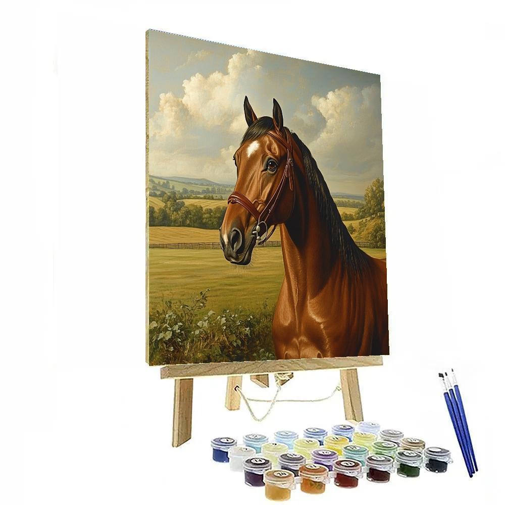 George Stubbs Inspired Majestic Horse paint by numbers