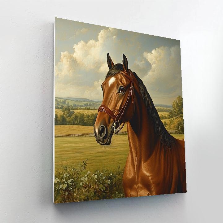 George Stubbs Inspired Majestic Horse paint by numbers