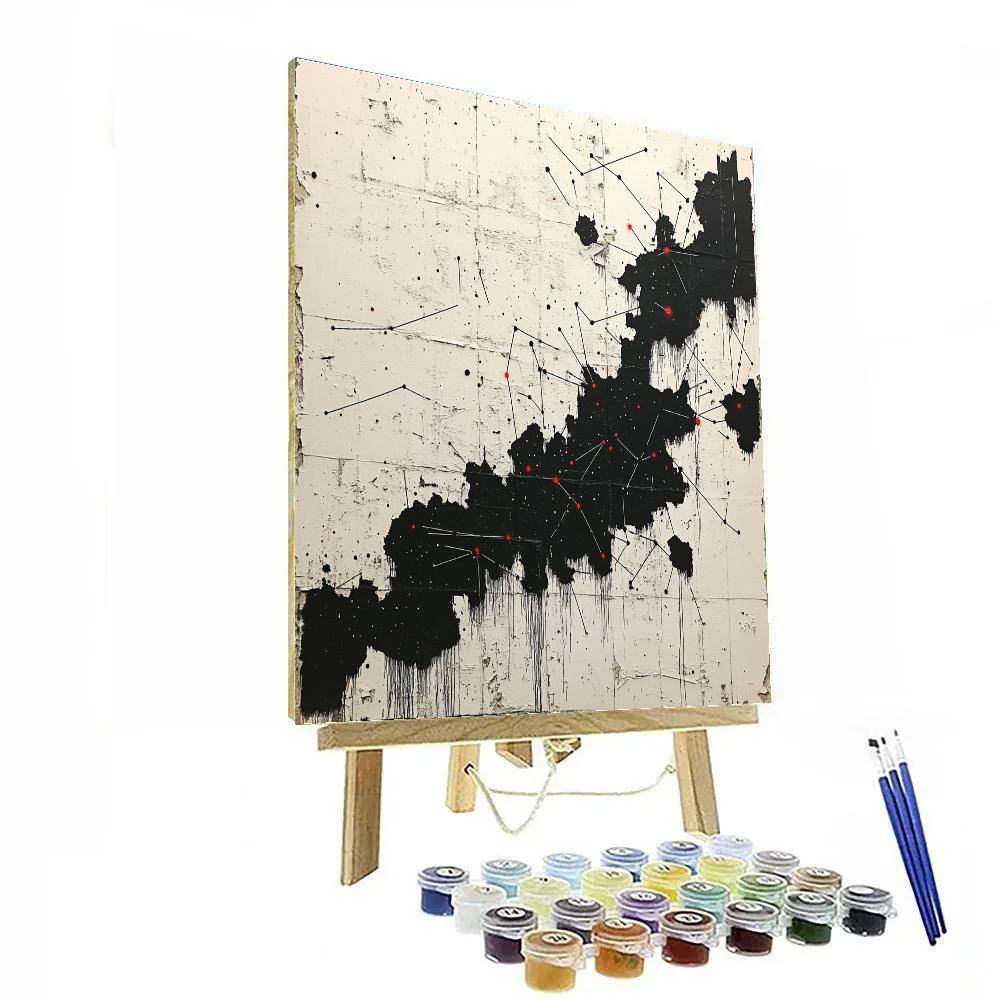 Banksy Inspired Signal Jam Constellation DIY paint by numbers