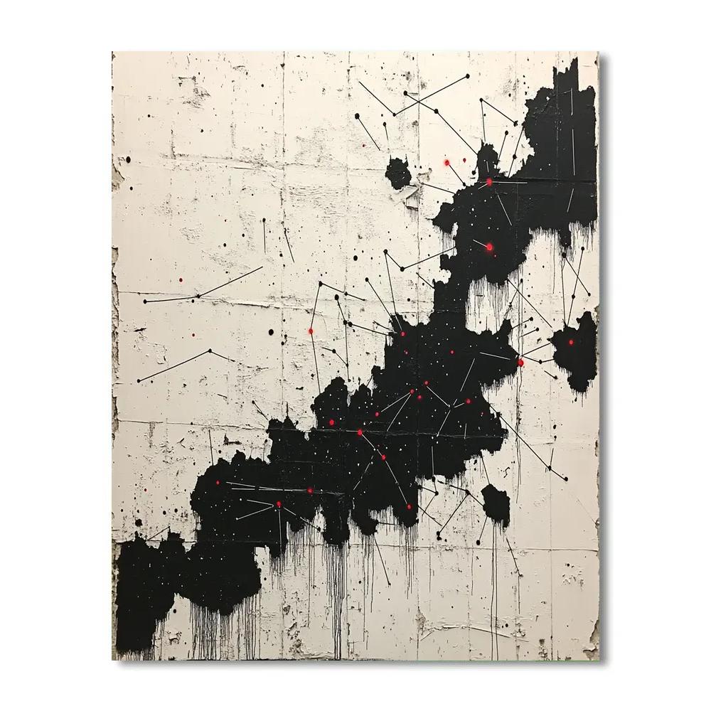 Banksy Inspired Signal Jam Constellation DIY paint by numbers