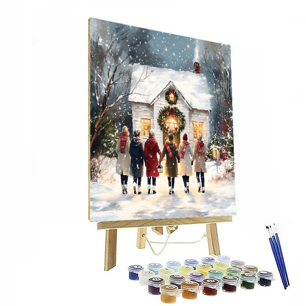 Lantern Walk To The Cottage Number painting