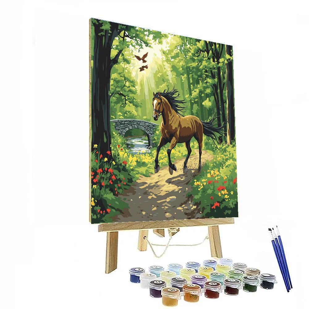 Maximus Royal Forest Ride Disney Inspired paint by number