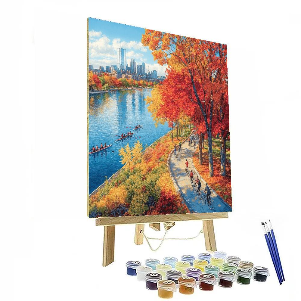 Boston Charles River Esplanade United States DIY paint by numbers