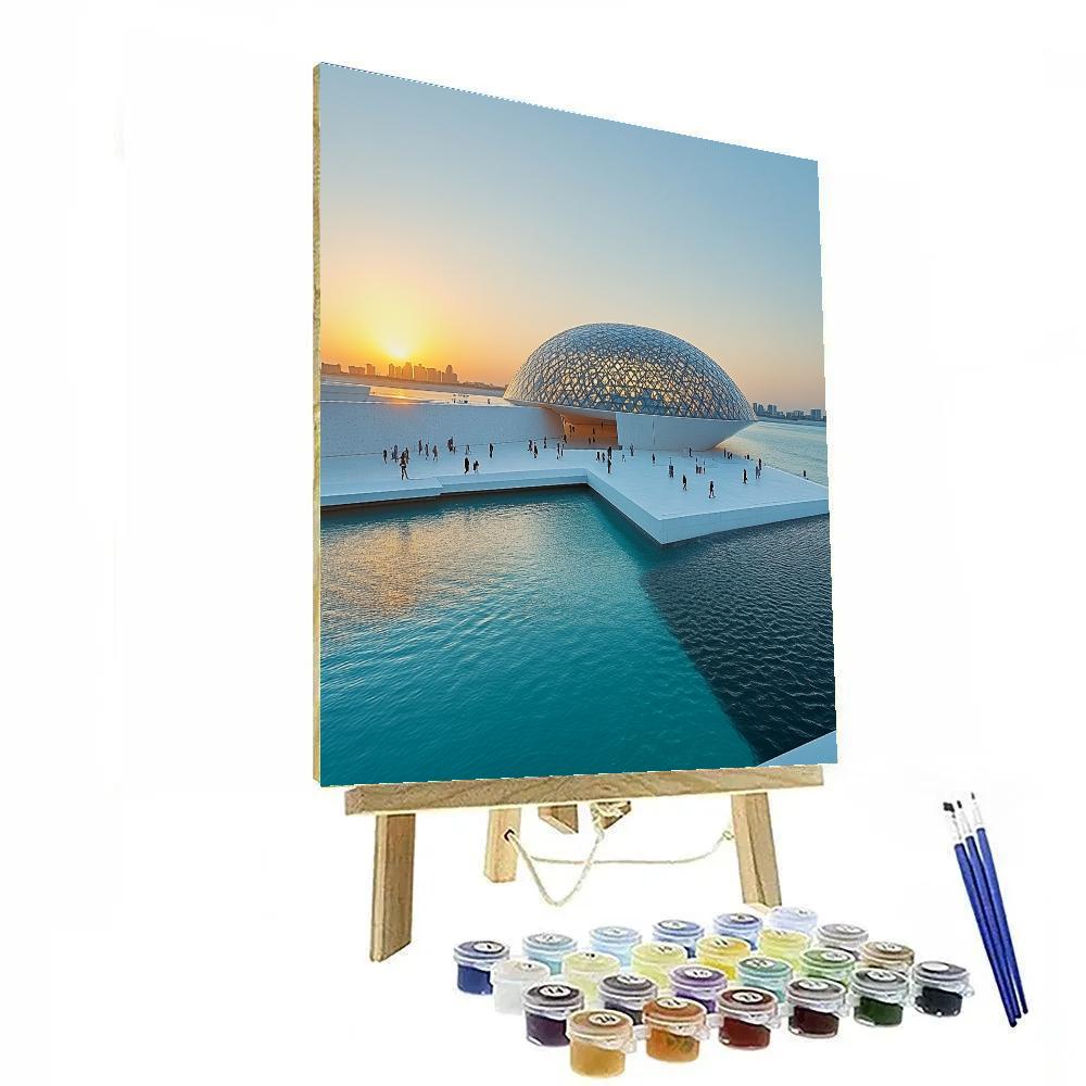 Abu Dhabi Louvre Abu Dhabi Waterfront United Arab Emirates Paint by numbers kits