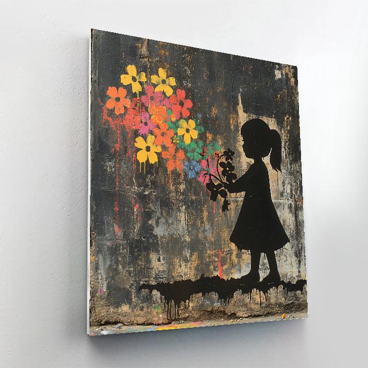 Banksy Inspired Street Garden Numbered painting kits
