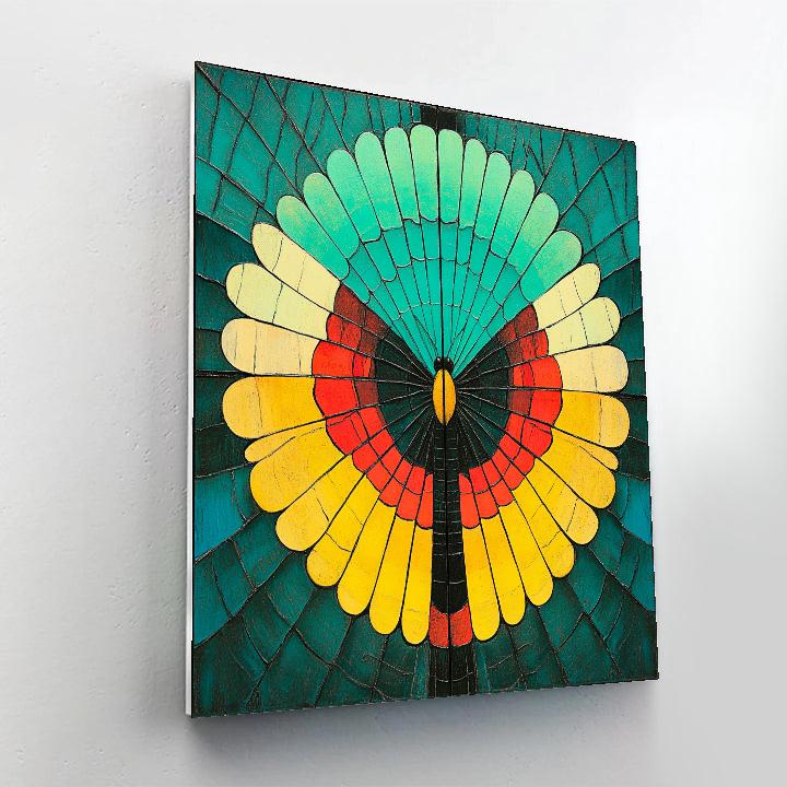 Damien Hirst Inspired Kaleidoscope Butterflies Paint by numbers art