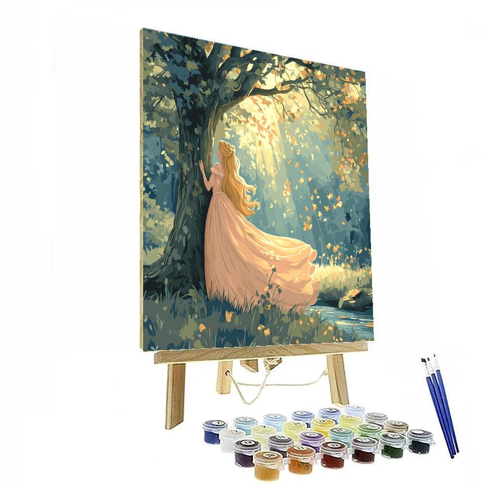 Aurora Enchanted Forest Daydream Disney Inspired DIY paint by numbers