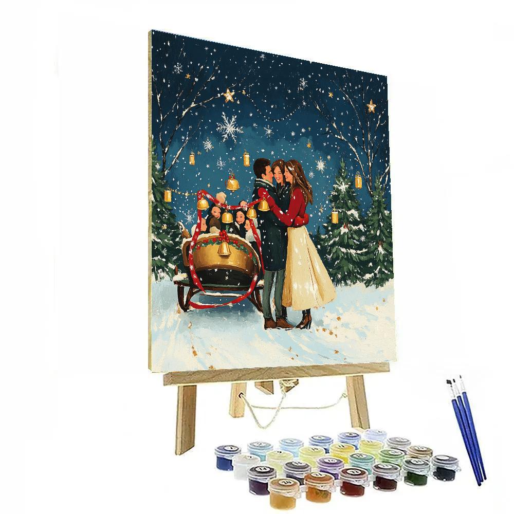 Starlit Sleigh Bell Reunion paint by number