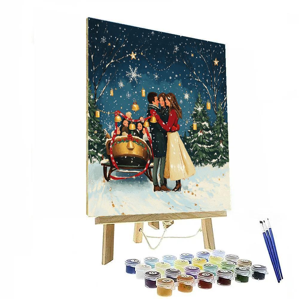 Starlit Sleigh Bell Reunion paint by number