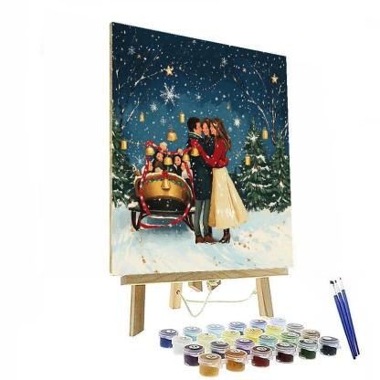 Starlit Sleigh Bell Reunion paint by number
