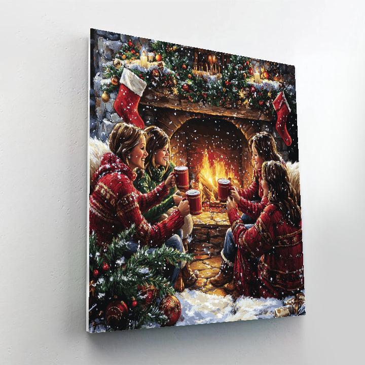 Hearth Garland Toast paint by number