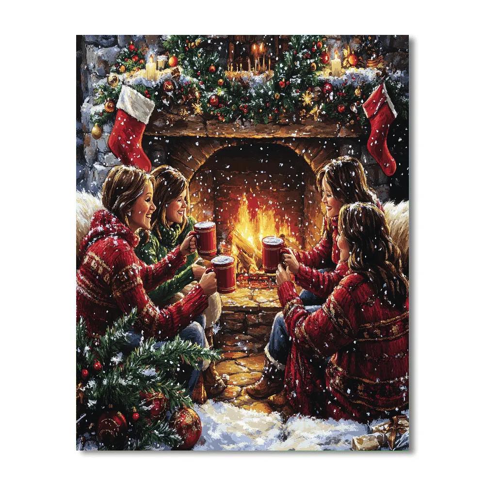 Hearth Garland Toast paint by number