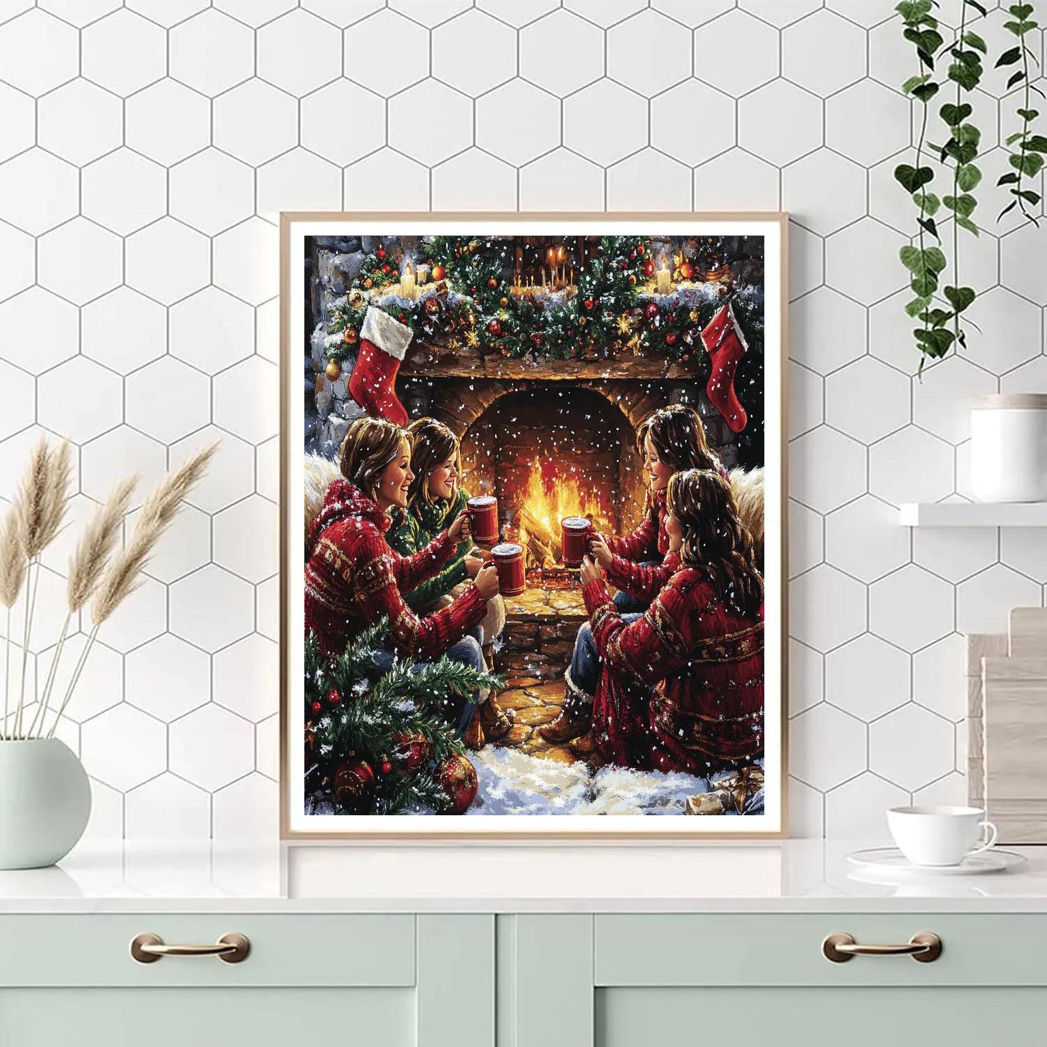 Hearth Garland Toast paint by number