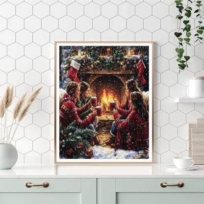 Hearth Garland Toast paint by number