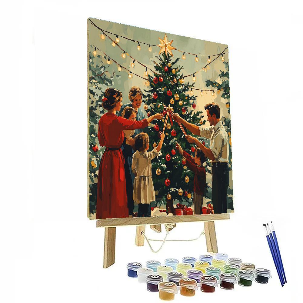 Tree Trimming Hand In Hand Number painting