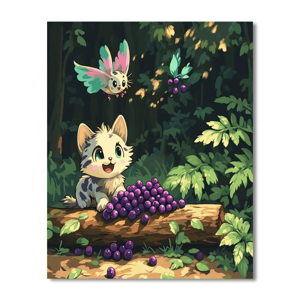 Meeko And Flit Berry Feast Disney Inspired Painting by numbers kit