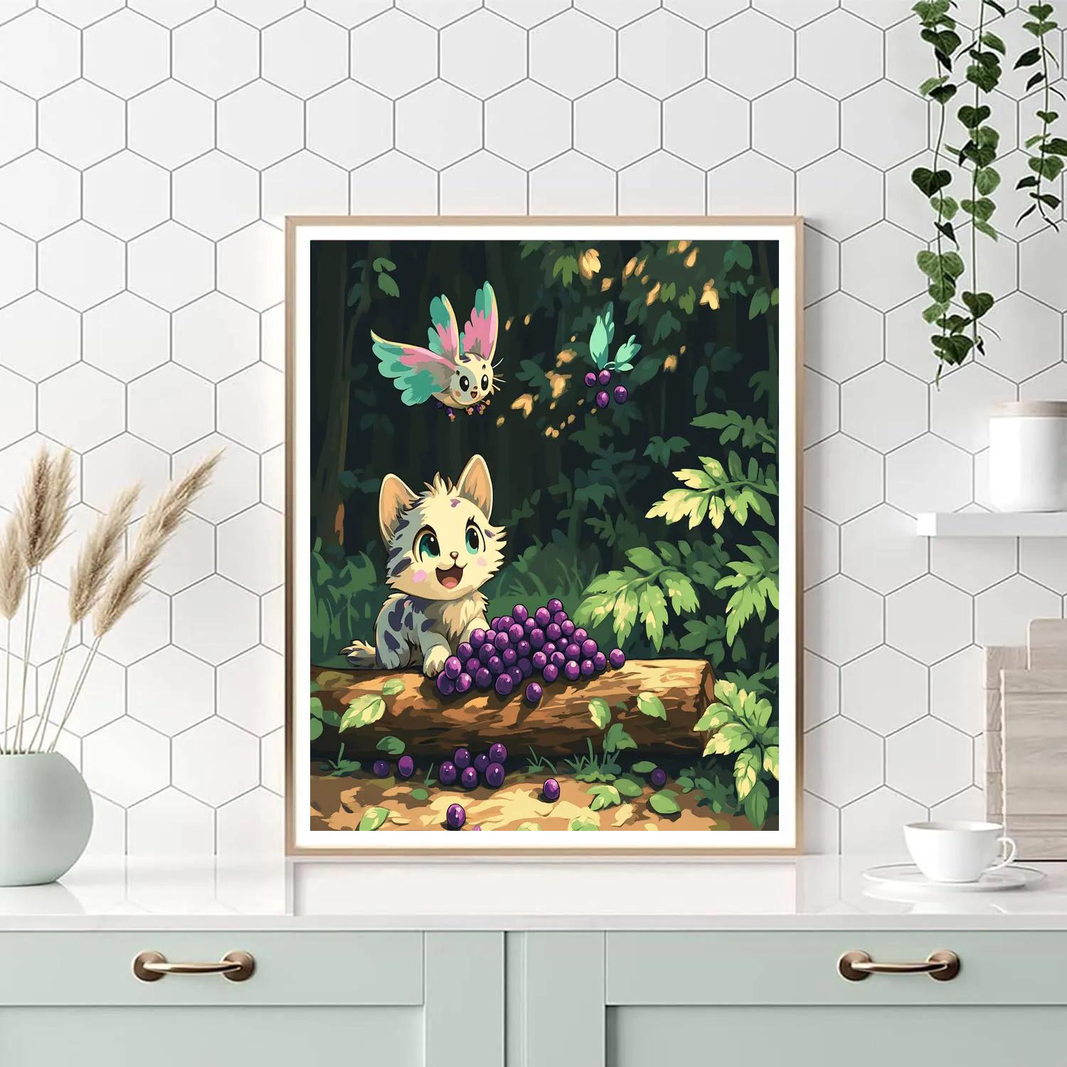 Meeko And Flit Berry Feast Disney Inspired Painting by numbers kit