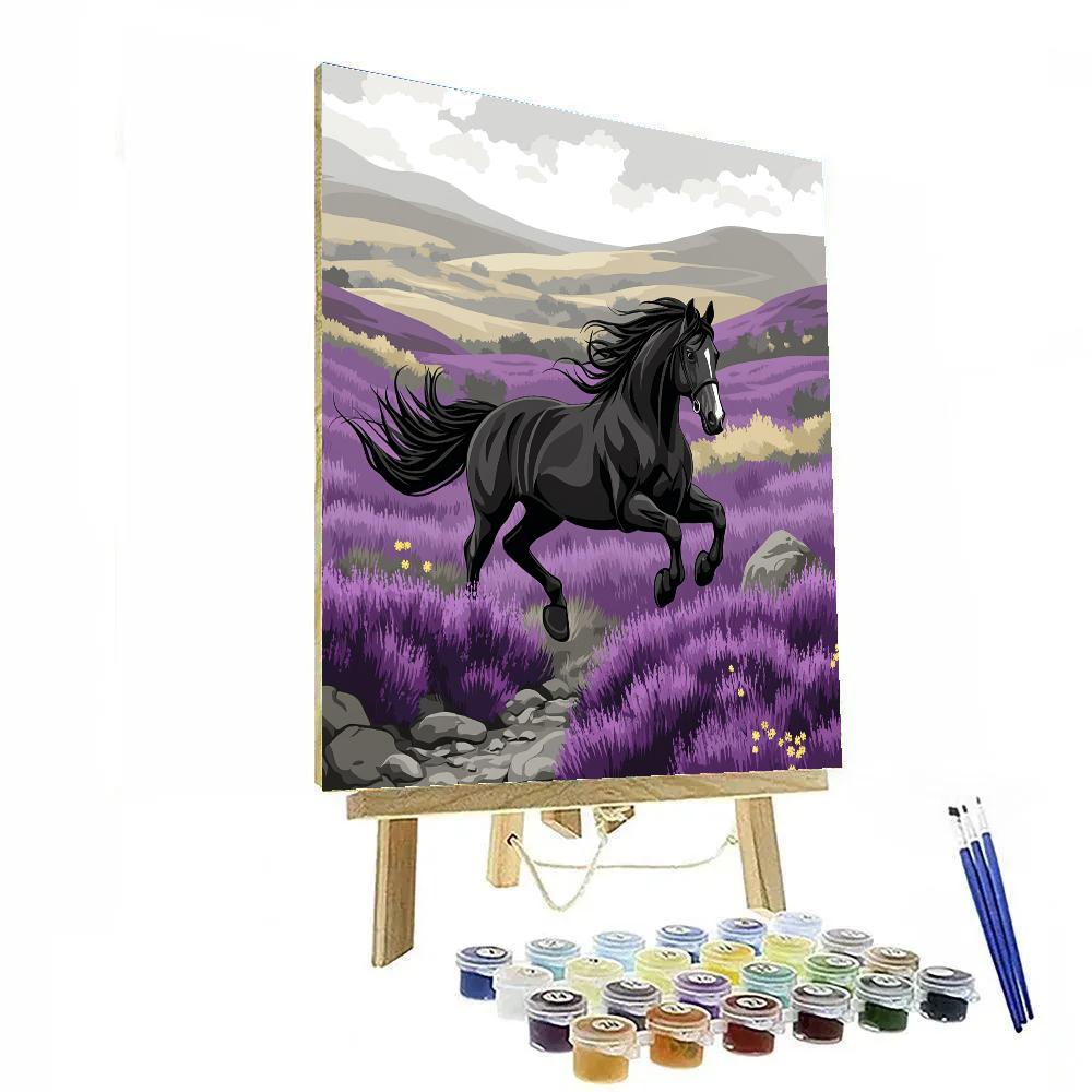 Angus Gallop Through Heather Fields Disney Inspired Paint by numbers art