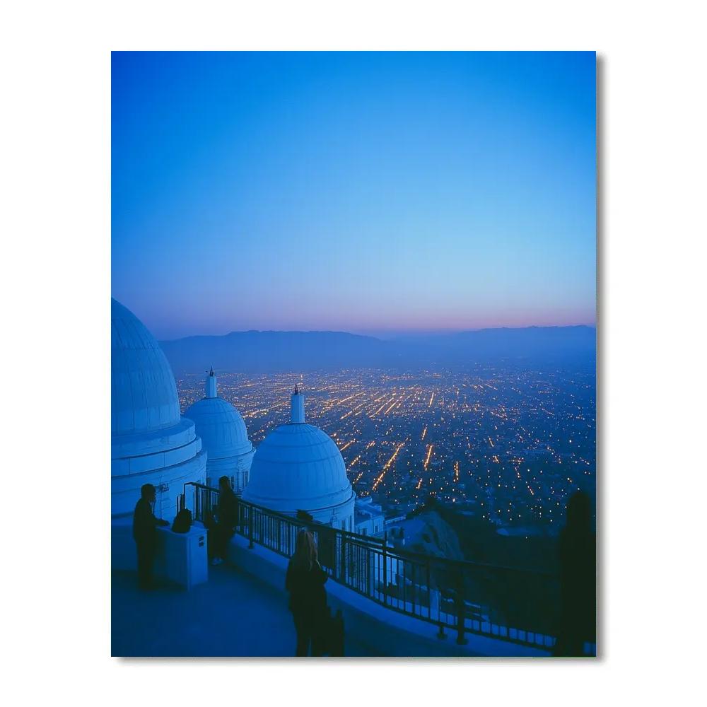 Griffith Observatory City View Los Angeles United States Paint by numbers art